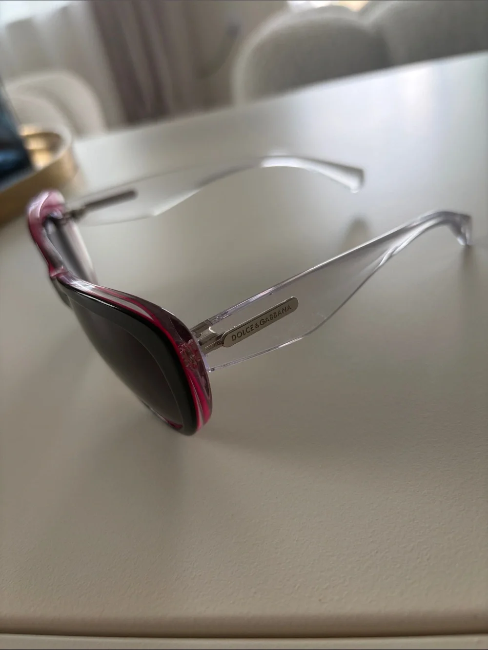 Dolce and Gabbana Oversized Black Women's Sunglasses